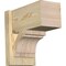 Ekena Millwork Merced Block Rough Sawn Outlooker, Douglas Fir, 8"W x 14"D x 14"H OUT08X14X14MRC05RDF - alternate 1